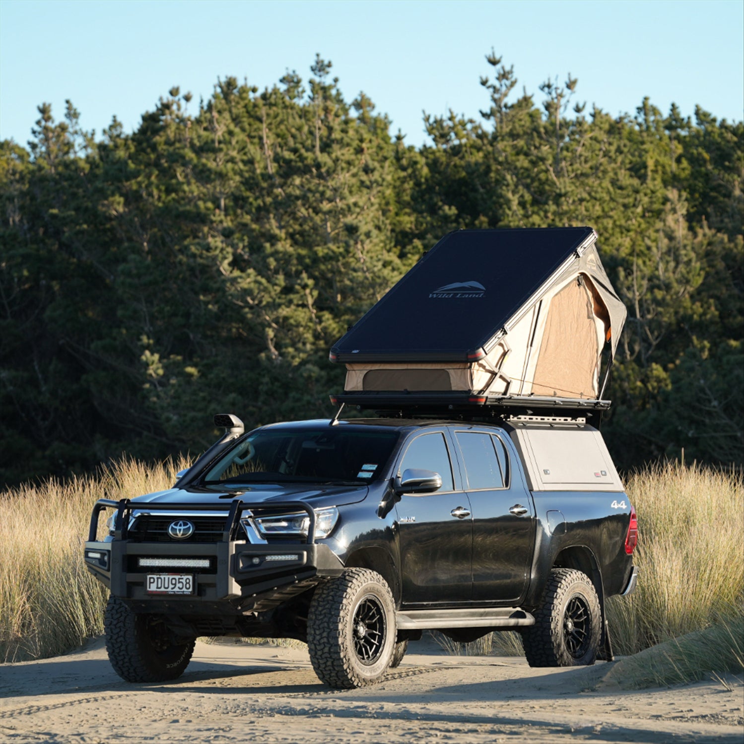land cruiser roof tent Wild Land Bush Cruiser V2 Hard Shell Roof Tent
