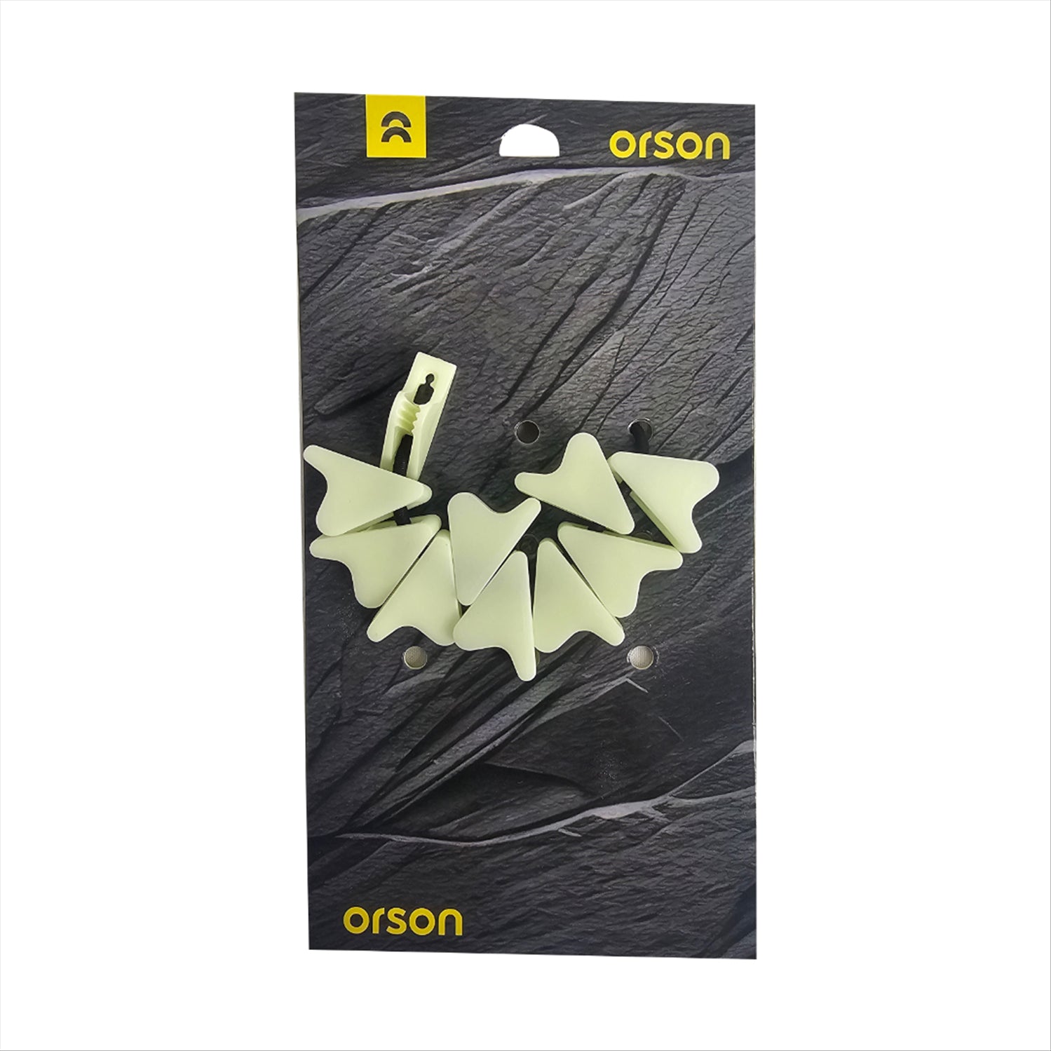 Orson Orson Glow in the Dark Triangle Tensioners For 1-2mm Guy Rope - 10 Pack
