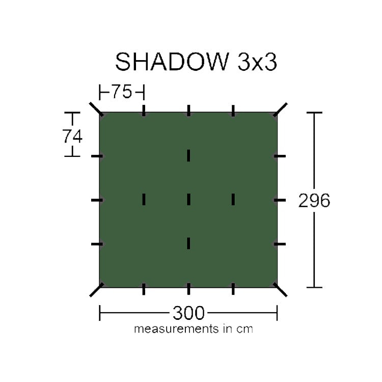 CLEARANCE Orson Shadow 3x3 Tarp - demo model