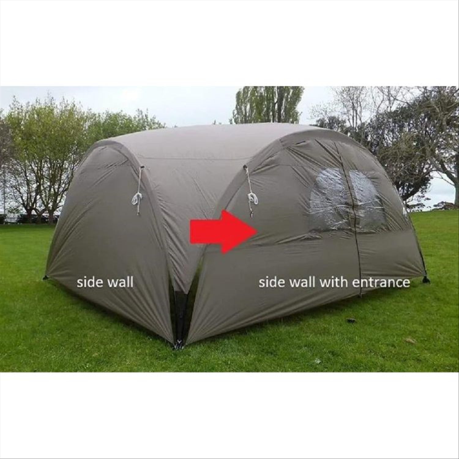 Intents Orson Core Shelter - 4.5m Outdoor Gazebo, Side Wall Entrance