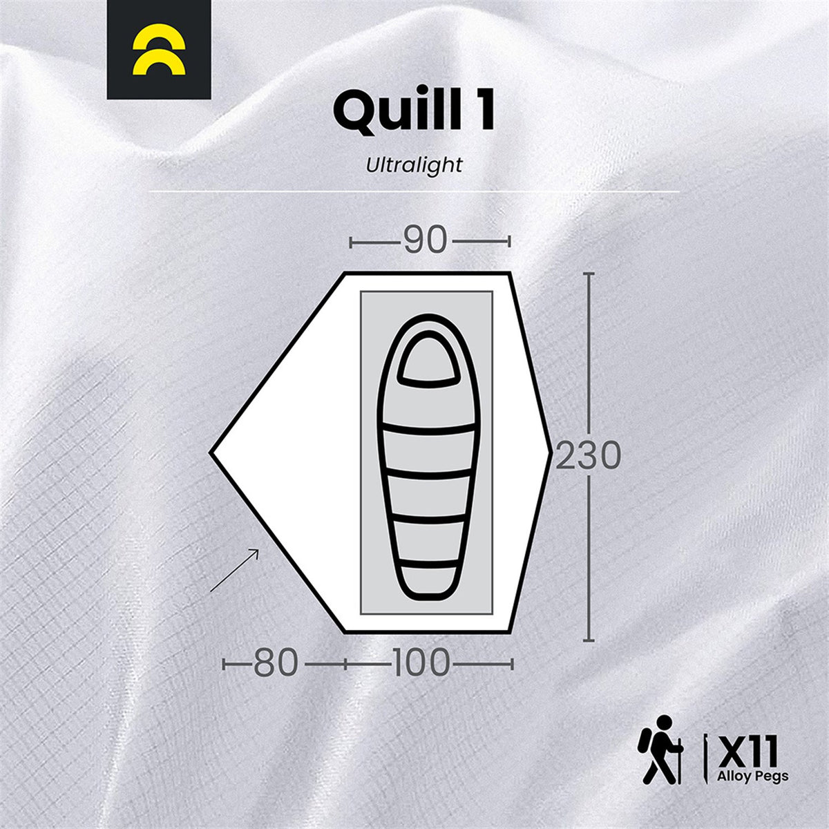 Orson Orson Quill 1 | Ultralight 4 Season Hiking Tent | 1.7kg