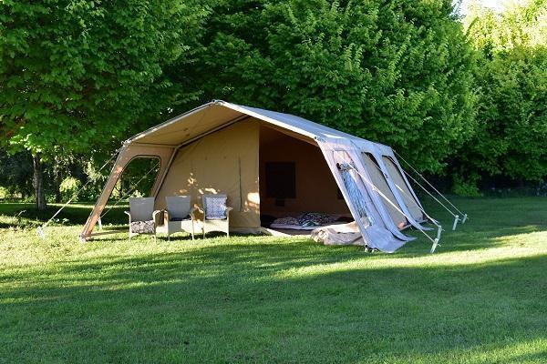 The Bach - 6x6m Glamping Tent, PVC Roof, Canvas Tent, Heavy Duty Aluminium Frame, 210+kg