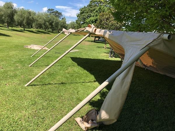 The Bach - 6x6m Glamping Tent, PVC Roof, Canvas Tent, Heavy Duty Aluminium Frame, 210+kg