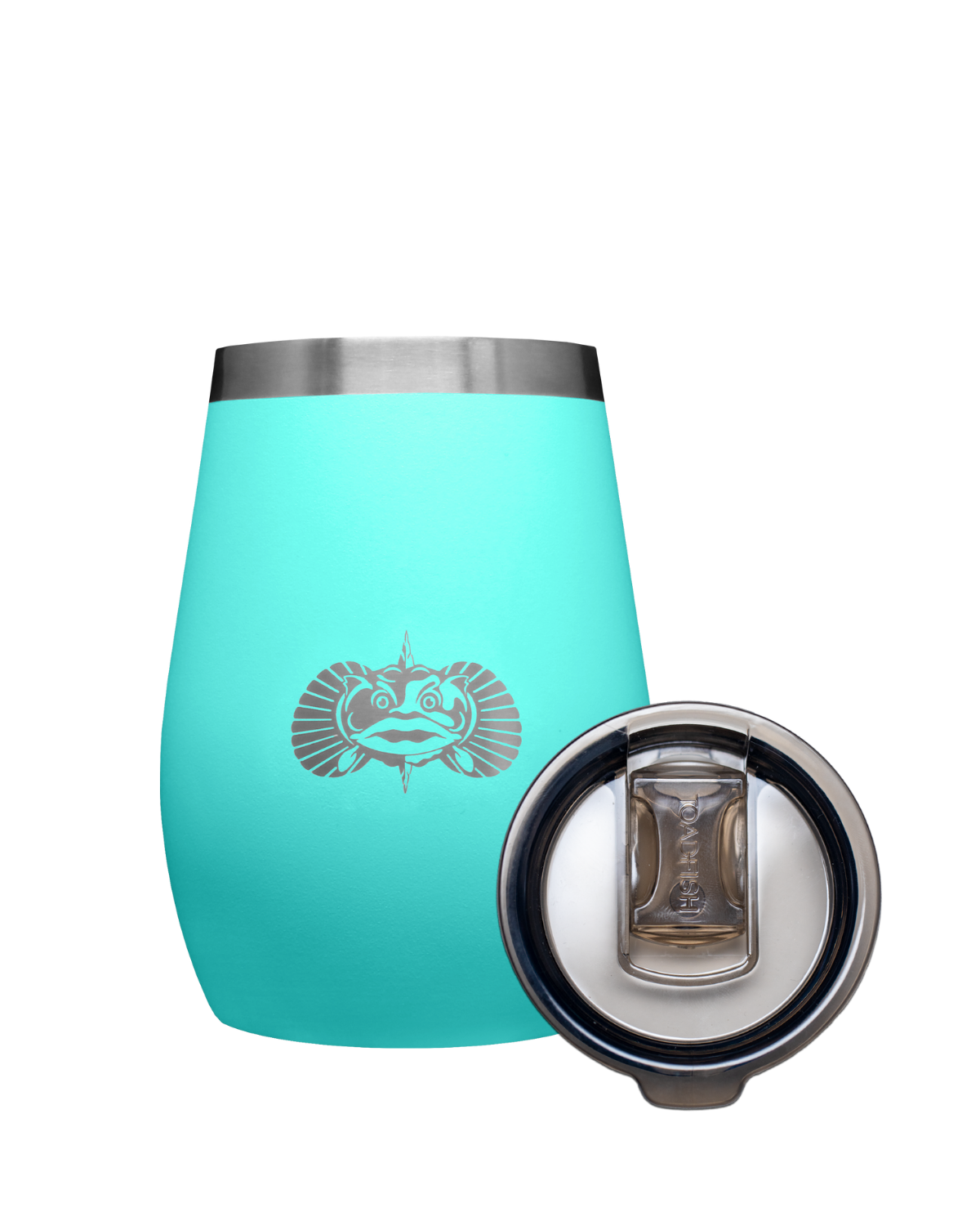 Toadfish Toadfish Non-tipping 10oz Insulated Stainless Steel Wine Tumbler With Easy Slide Lid