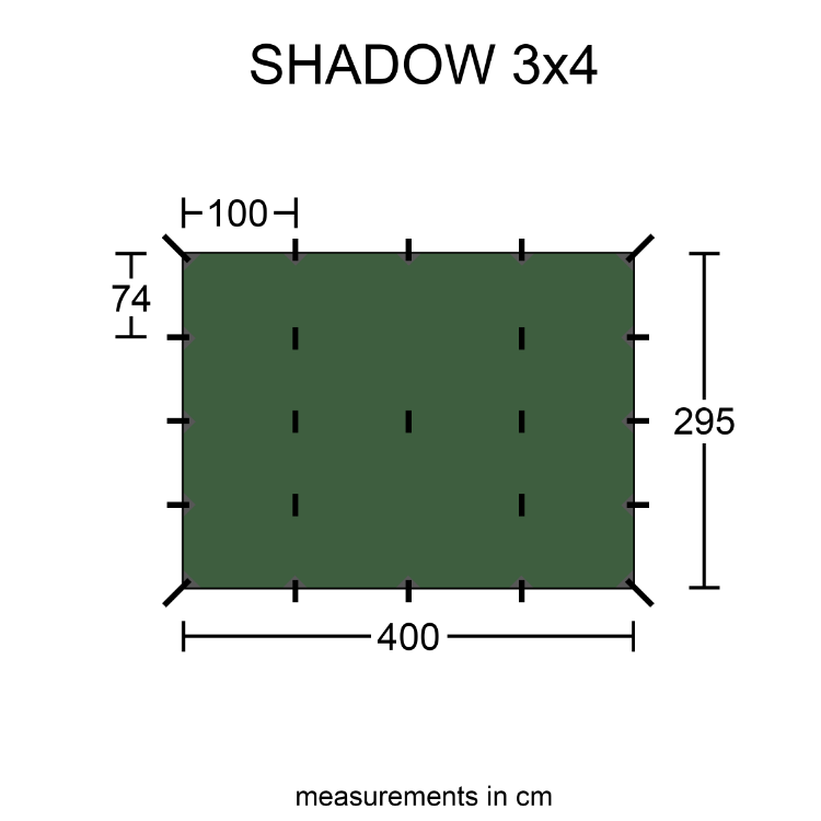 Orson Shadow Tarp - 3x4m, 1.2kg