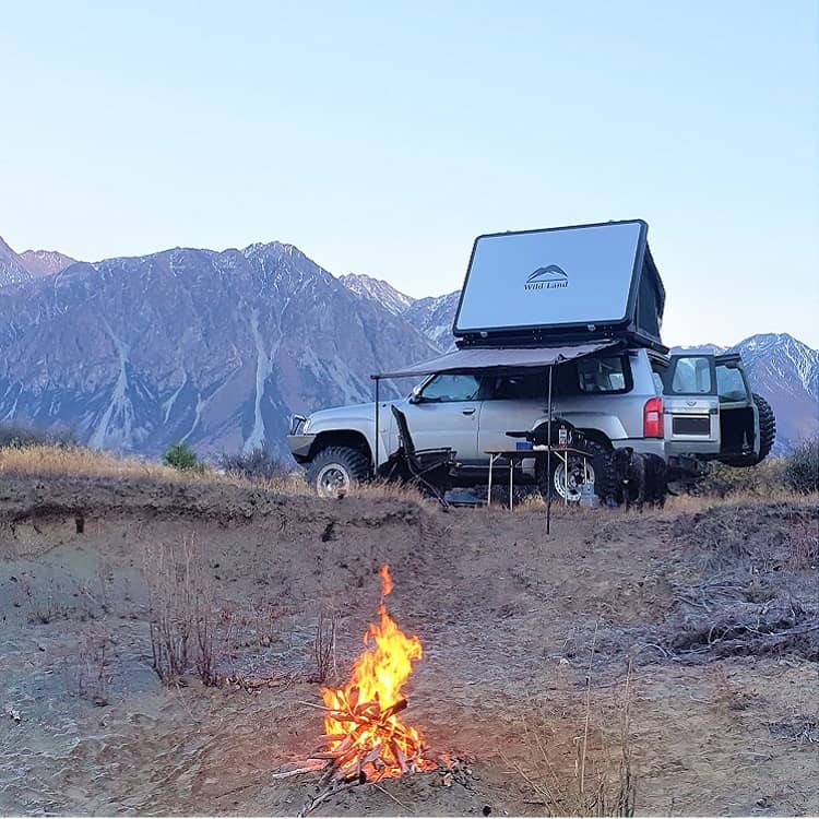 wildland desert cruiser hard shell roof top tent Intents Outdoors NZ 