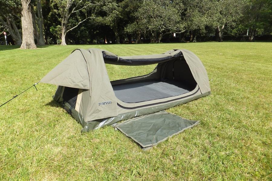 Buy camping swags & cot tents from Intents Outdoors Online in NZ