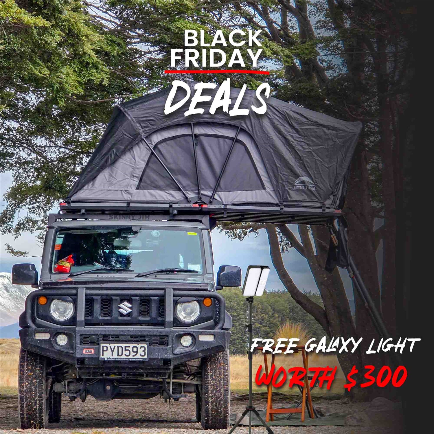 Wild Land Wild Land Lite Cruiser Roof Top Tent - Just 38kg