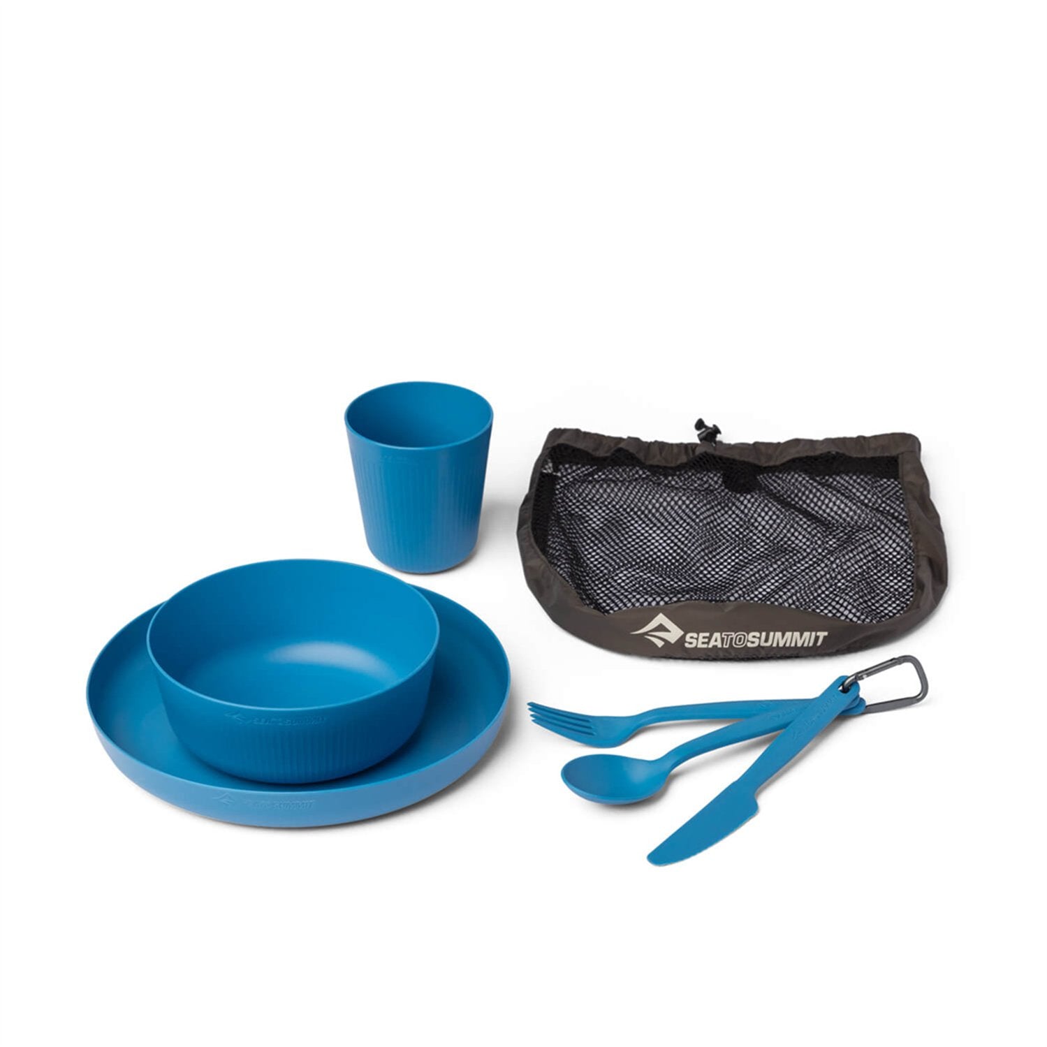 Sea to Summit Sea to Summit Camp Dinnerware Set w/ Mesh Sack 6 Piece Cendre Blue