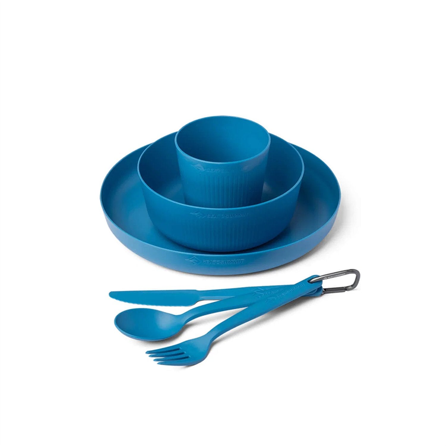 Sea to Summit Sea to Summit Camp Dinnerware Set w/ Mesh Sack 6 Piece Cendre Blue