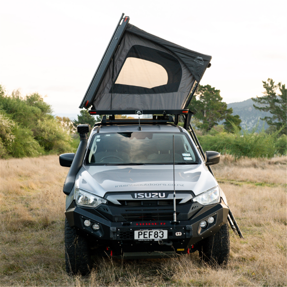 Wild Land Wild Land DC2 Aluminium Hard Shell Roof Top Tent Includes Free Cargo Racks - 120cm or 140cm Wide
