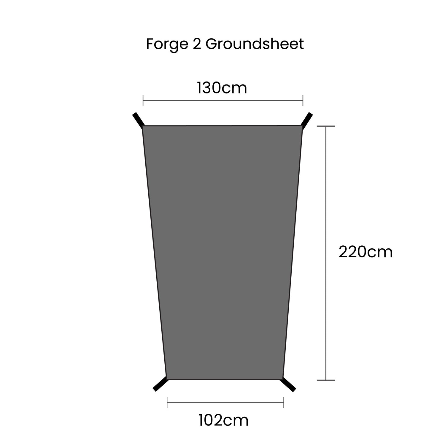Orson Orson Forge 2 Tunnel Tent Groundsheet