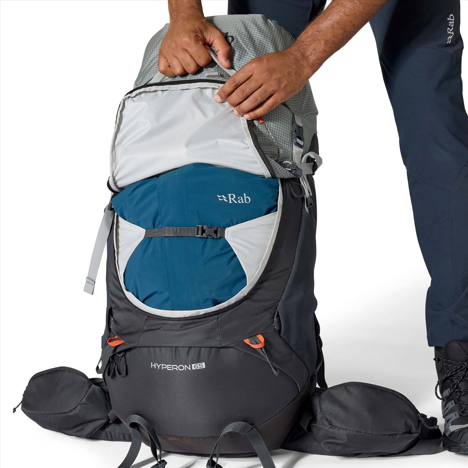 Rab Rab Hyperon 65L Backpack - Dark Pewter/Anthracite