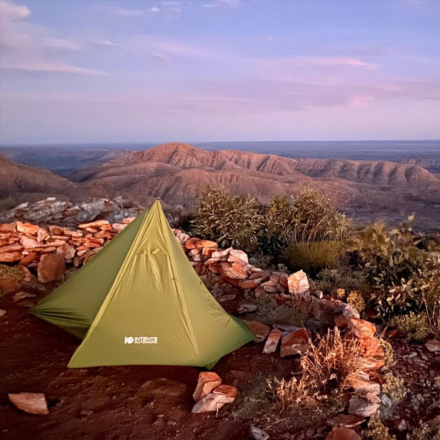 Intents Intents Outdoors Ultrapack DW - Ultralight Nylon 1 Person Hiking Tent, 910g Double Wall