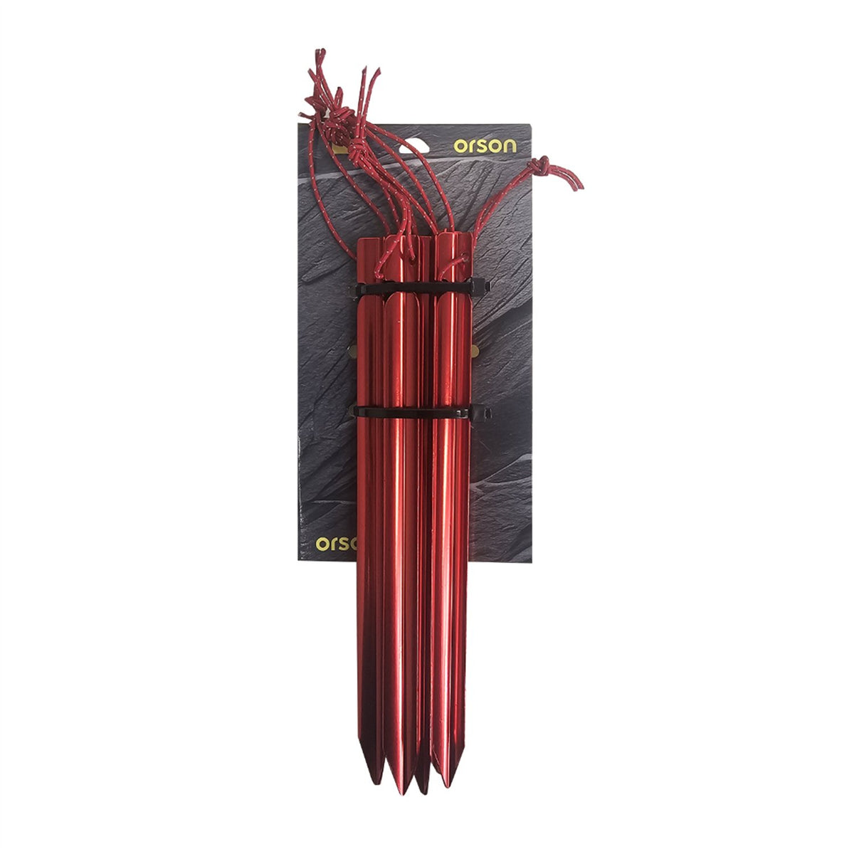 Orson Orson 18cm Aluminium Y Tent Pegs - 6 Pack - Red