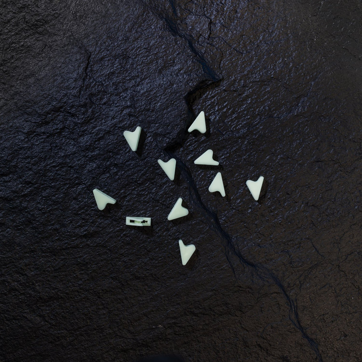 Orson Orson Triangle Tensioners For 1-2mm Guy Rope | 10 Pack Glow in the Dark