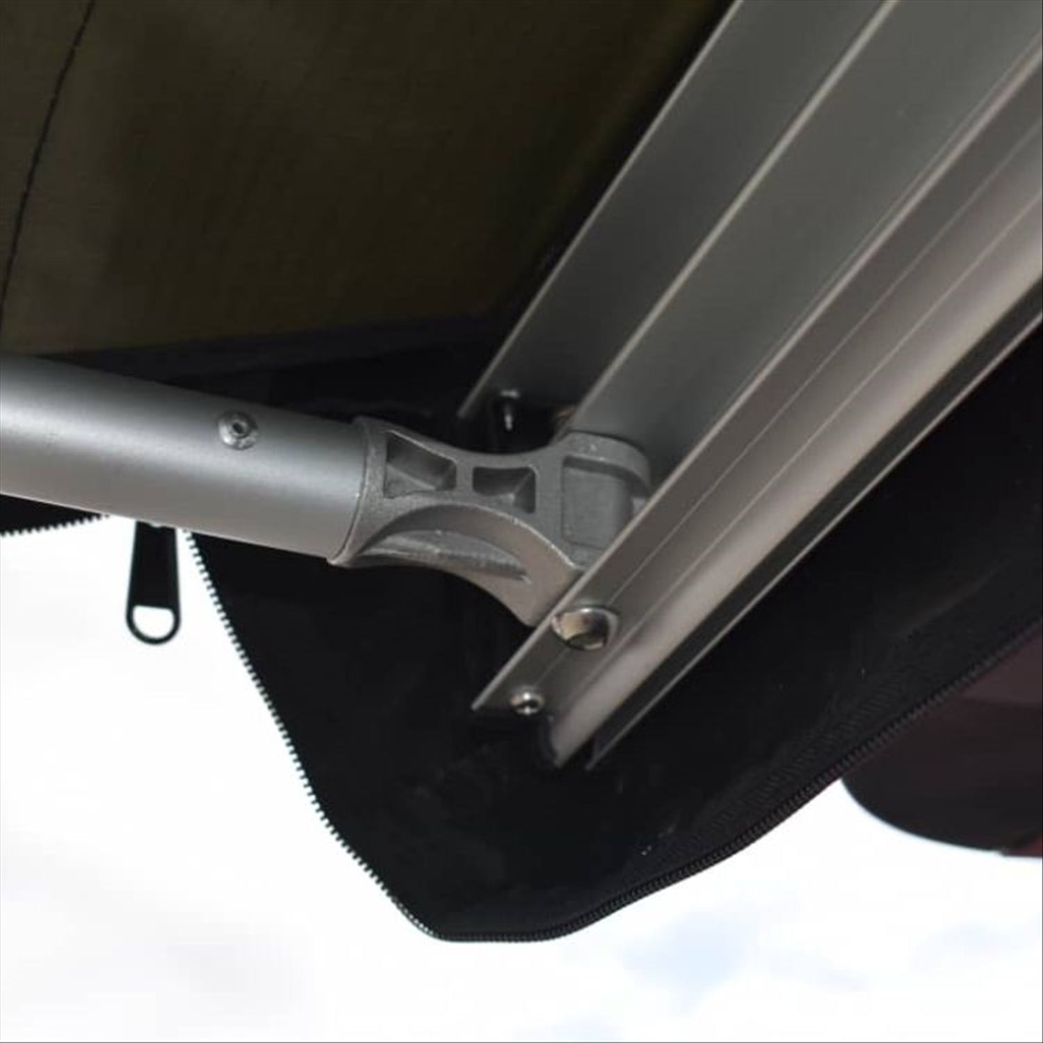 Orson Canvas Vehicle Side Awning with L brackets and mounting hardware - 2.0x2.5m or 2.5x2.5m