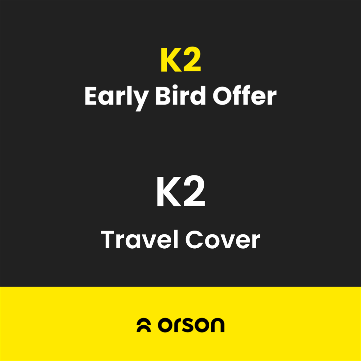 Orson Orson K2 Roof Top Tent Travel Cover