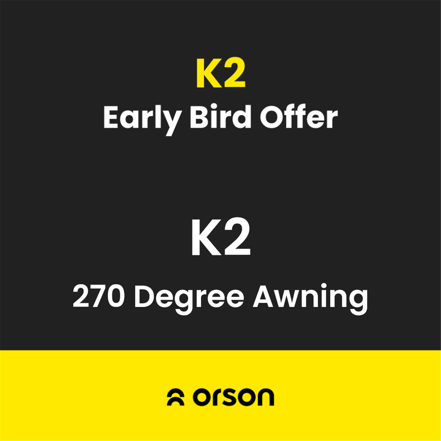 Orson Orson K2 270 Degree Vehicle Side Awning