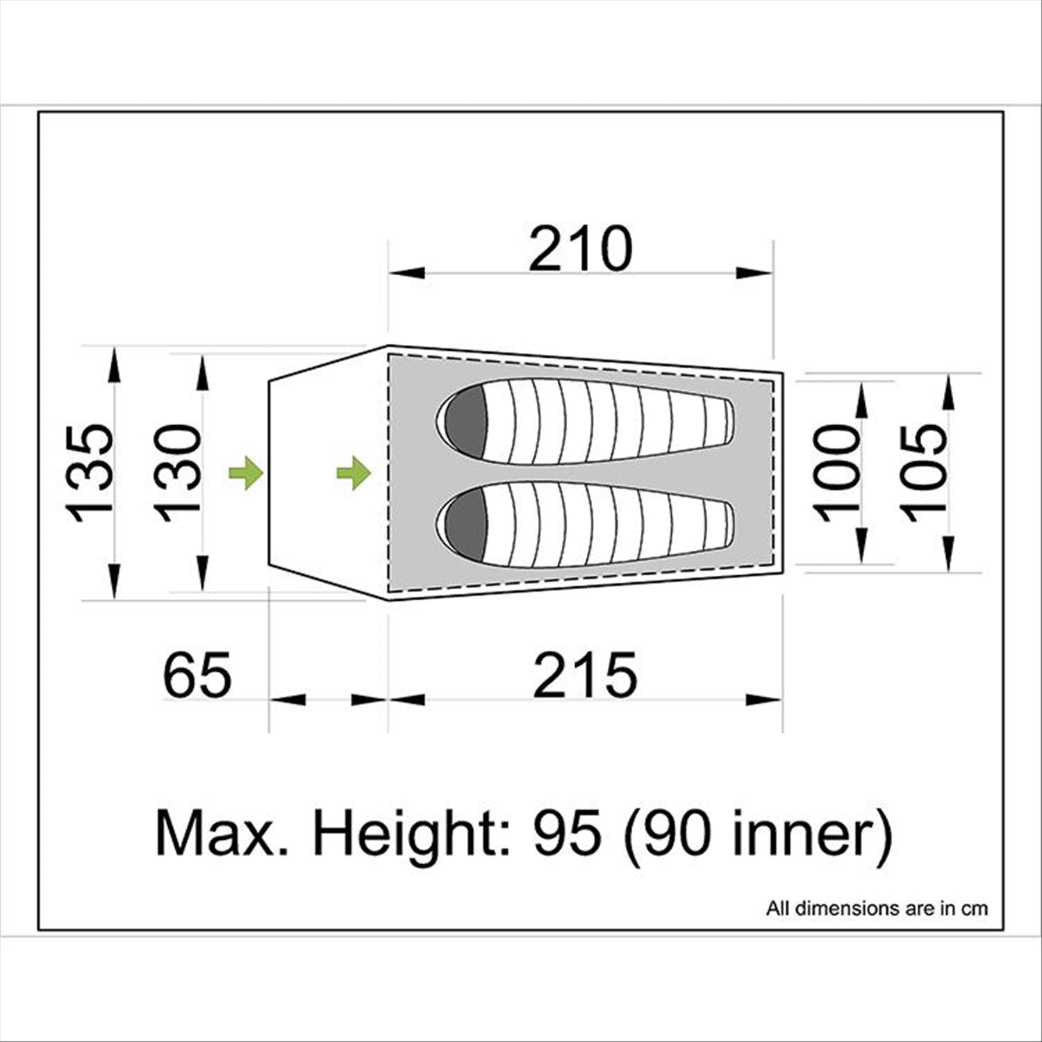 Orson Orson Tracker Pro 2 | Ripstop Silnylon 2 Person Camping Tent | 1.7kg