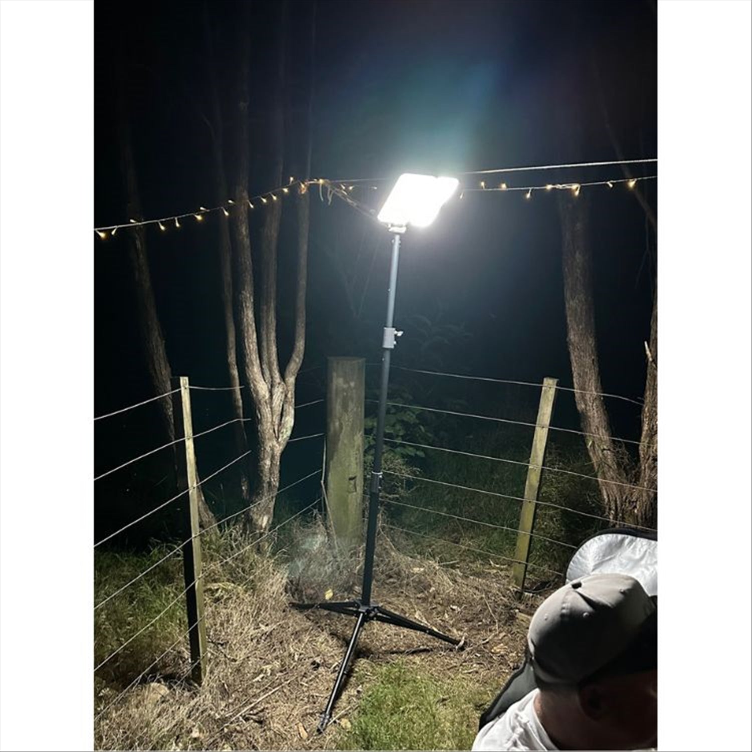 Wild Land Galaxy LED Solar Powered Lights with Tripod Stand