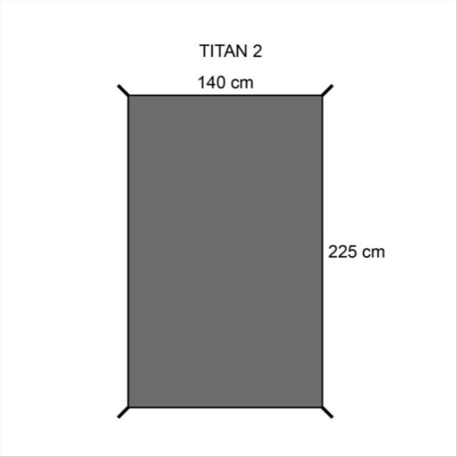 Intents Titan 2 Tent Groundsheet - 140 x 225cm