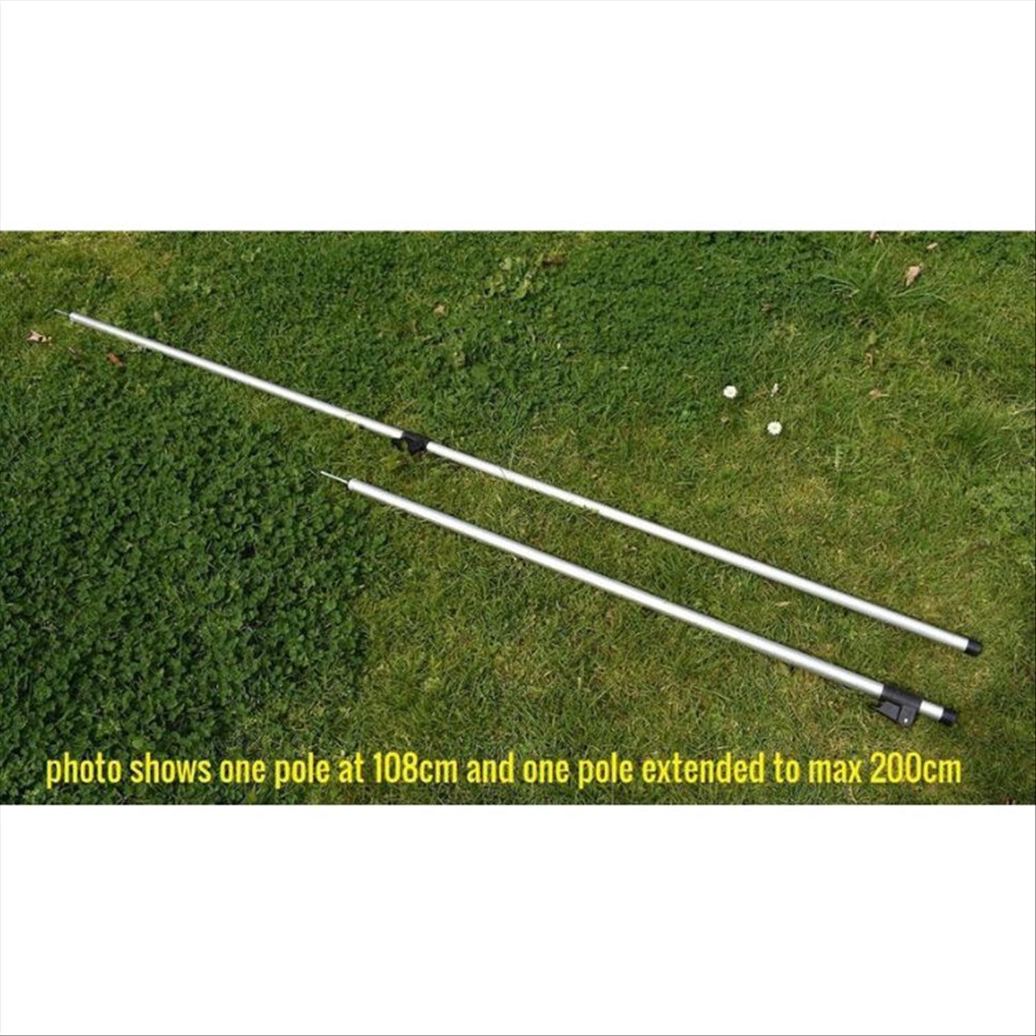 X Tarp Pole - Aluminium, Extendable 108-200cm