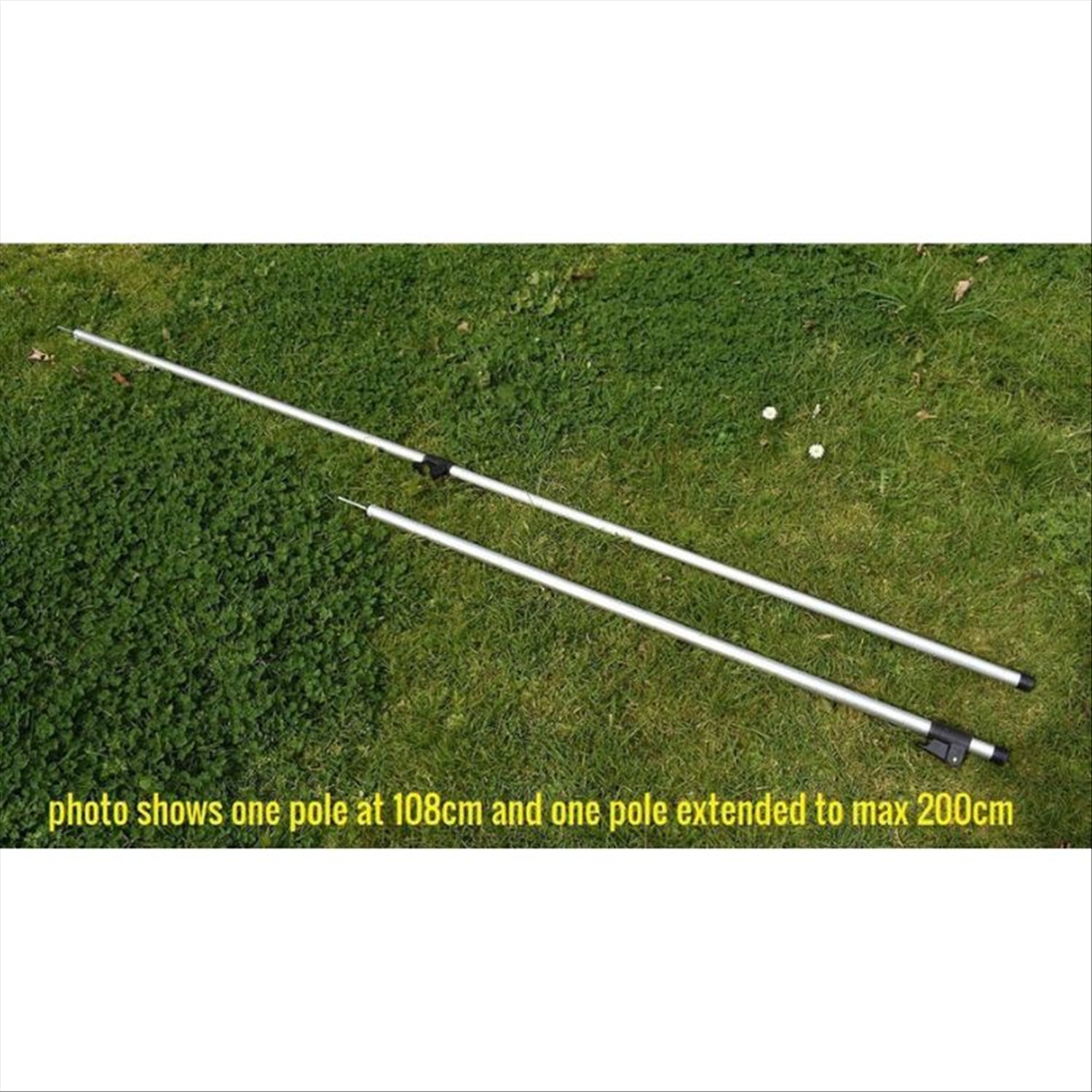 Intents X Tarp Pole - Aluminium, Extendable 2m or 2.4m