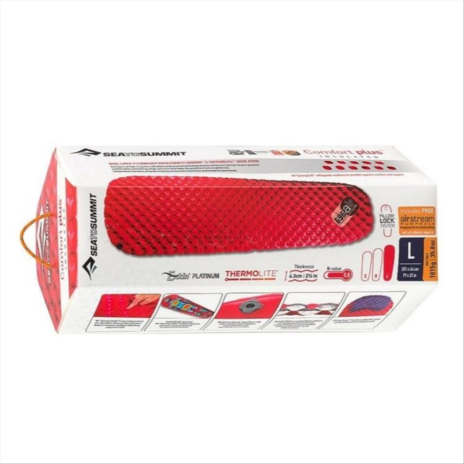 Sea to Summit Sea To Summit Comfort Plus Insulated Mat, R-Value 4