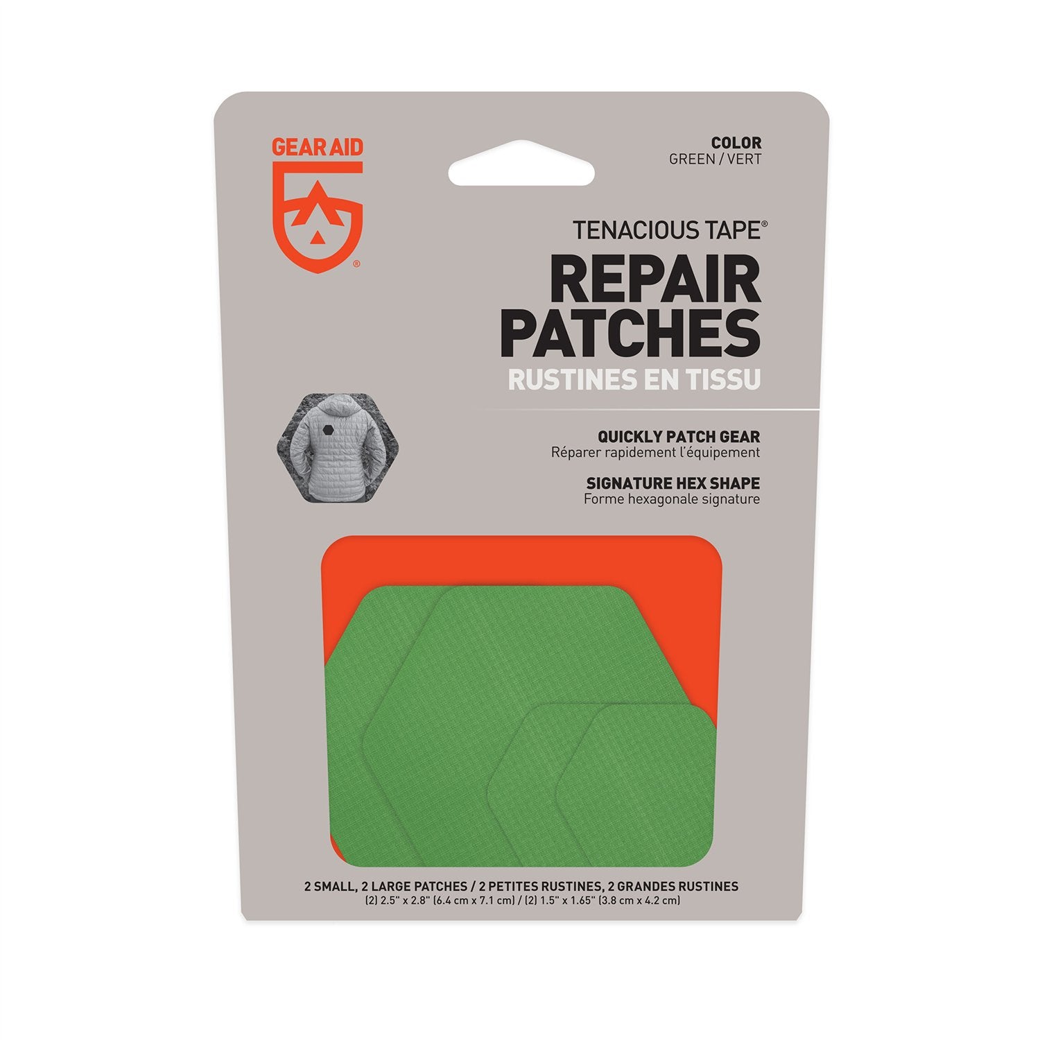 Gear Aid Gear Aid Tenacious Tape Hex Patches 2 Large 2 Small