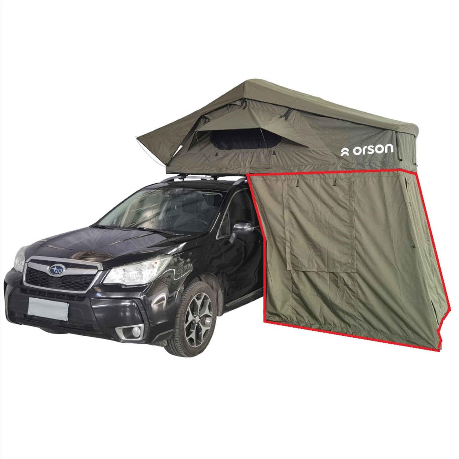 Orson Orson K2 Soft Shell Roof Tent with Annex and K2 270 Awning Combo