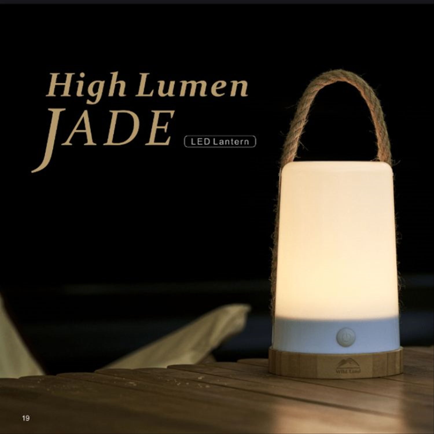 Wild land Jade Camping Lantern - Rechargeable 30-550 Lumens