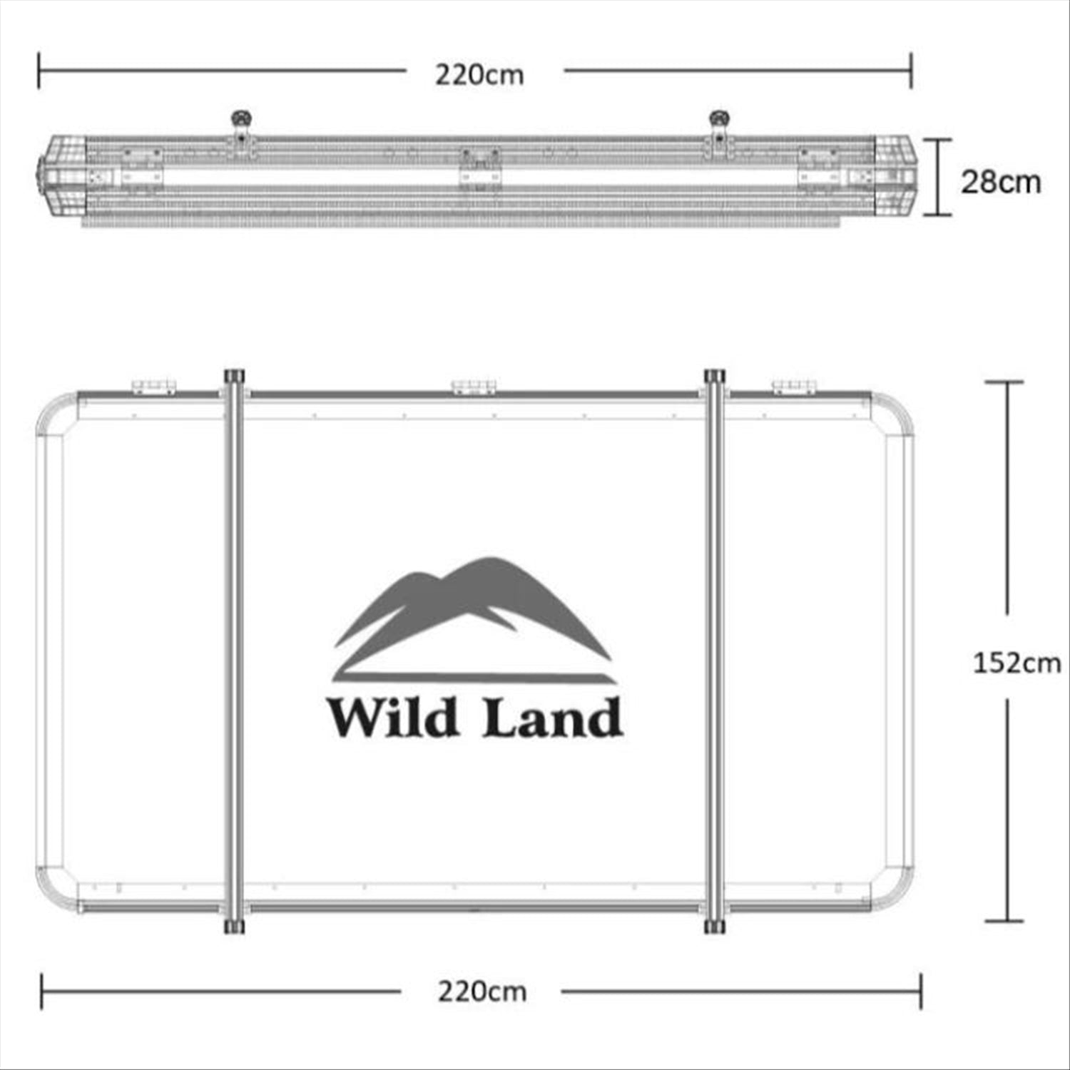 Wild Land Wild Land Rock Cruiser Hard Shell Roof Top Tent