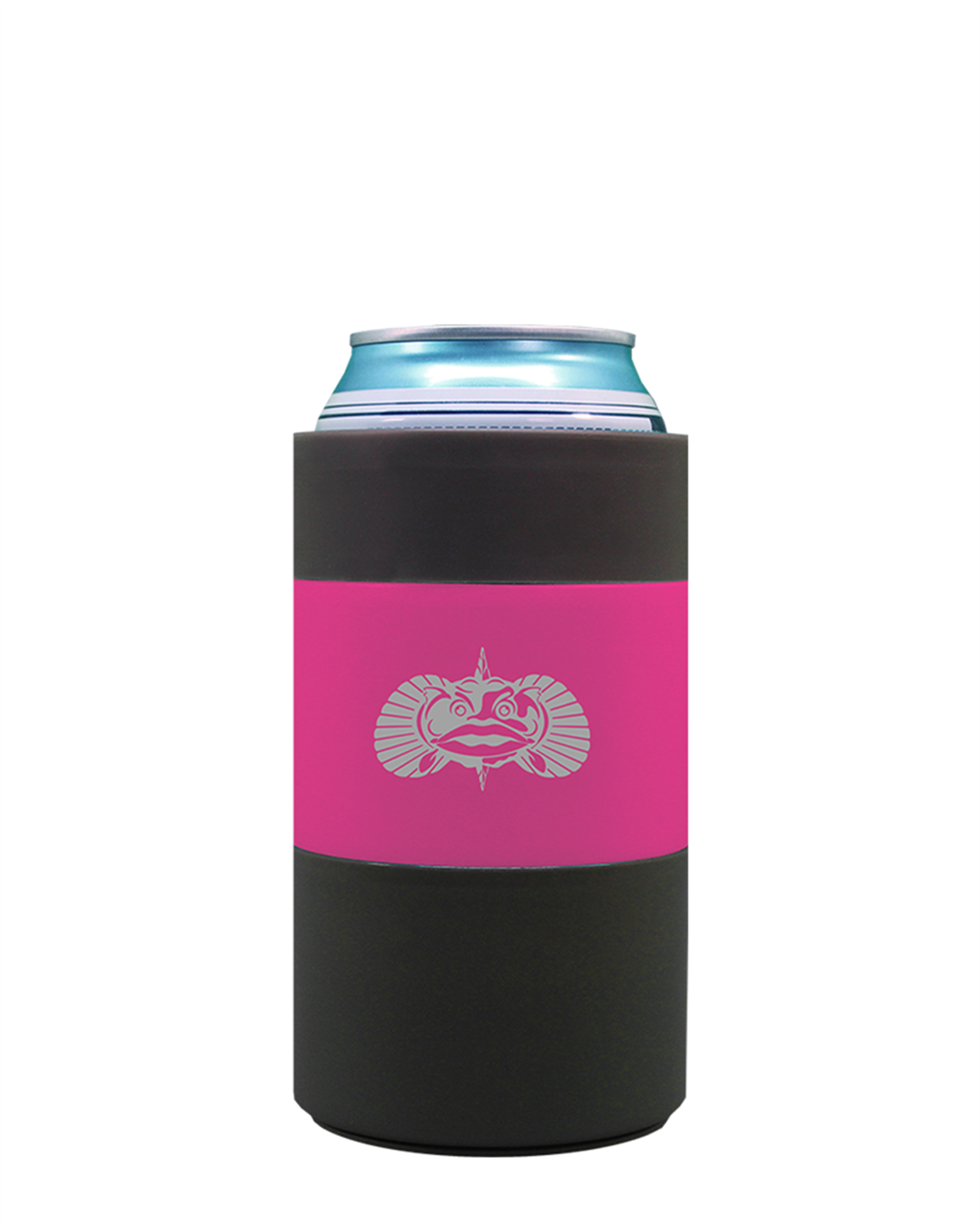 Toadfish Suction Cup Non-Tipping Insulated 12oz Can Cooler for Beer & Soda with Slim Can Adapter 