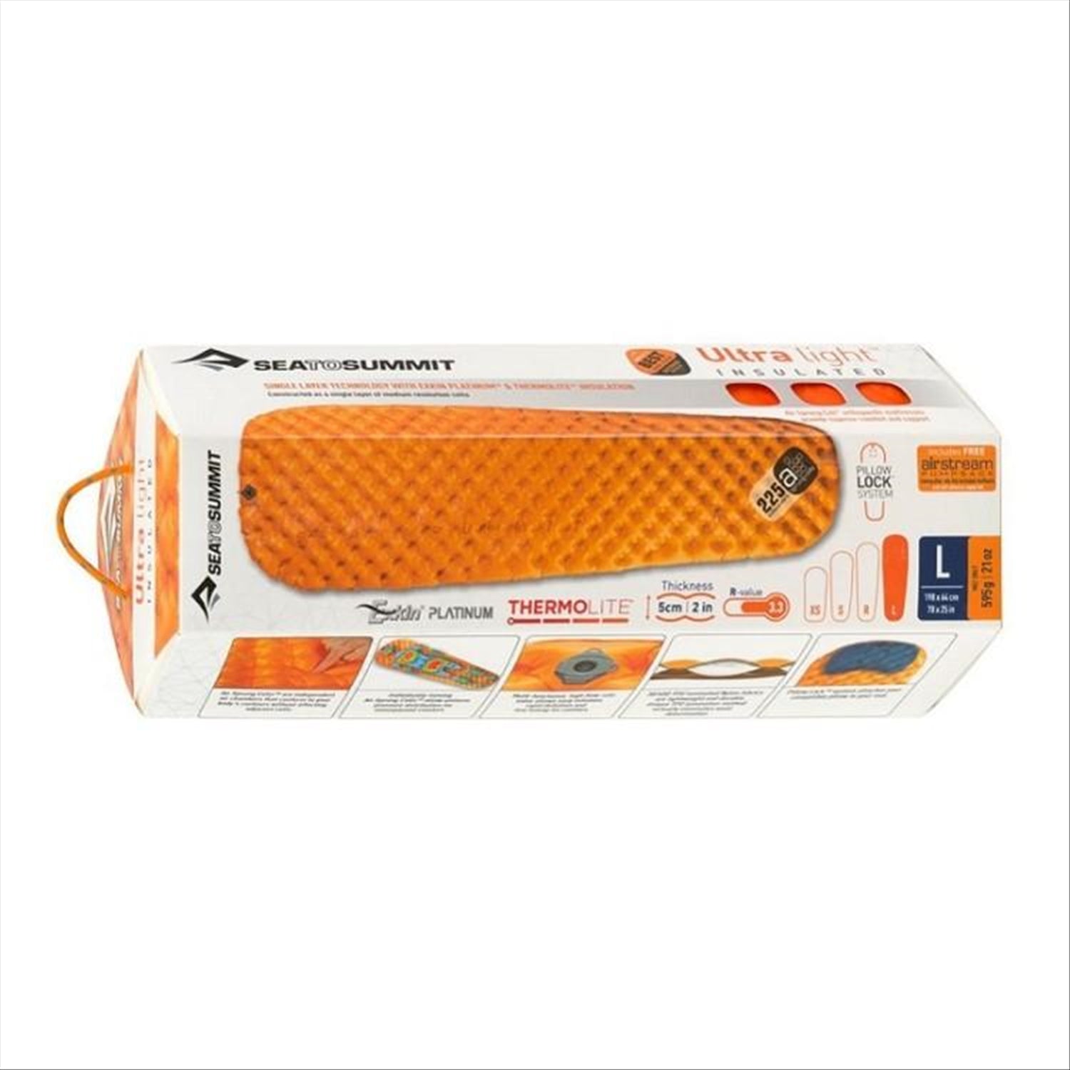 Sea to Summit Sea To Summit Insulated Ultralight Air Mat, R-Value 3.1