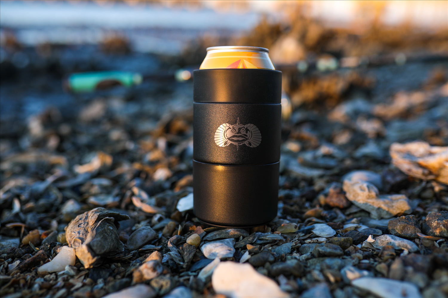 Non-Tipping Can Cooler - Black