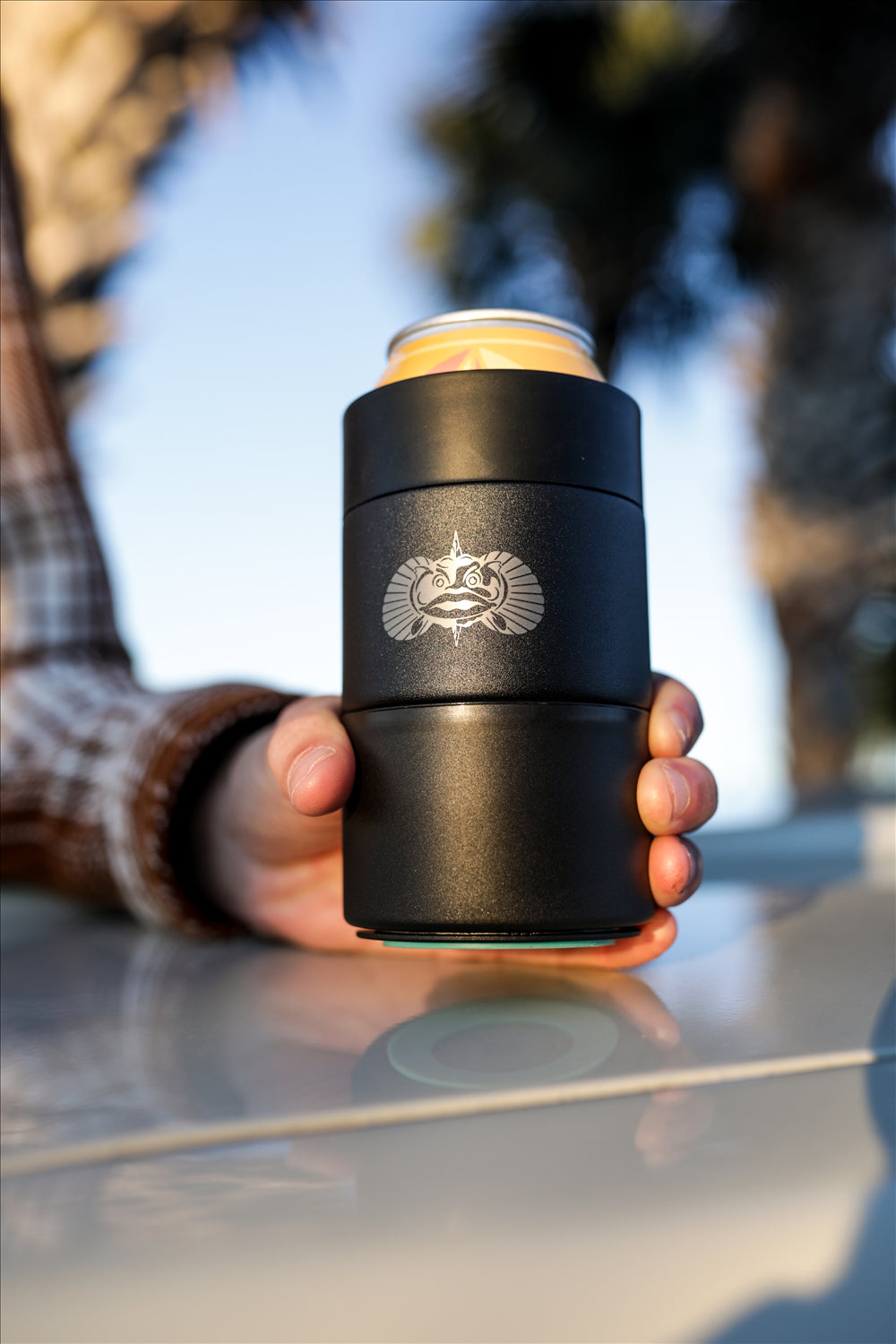Non-Tipping Can Cooler - Black