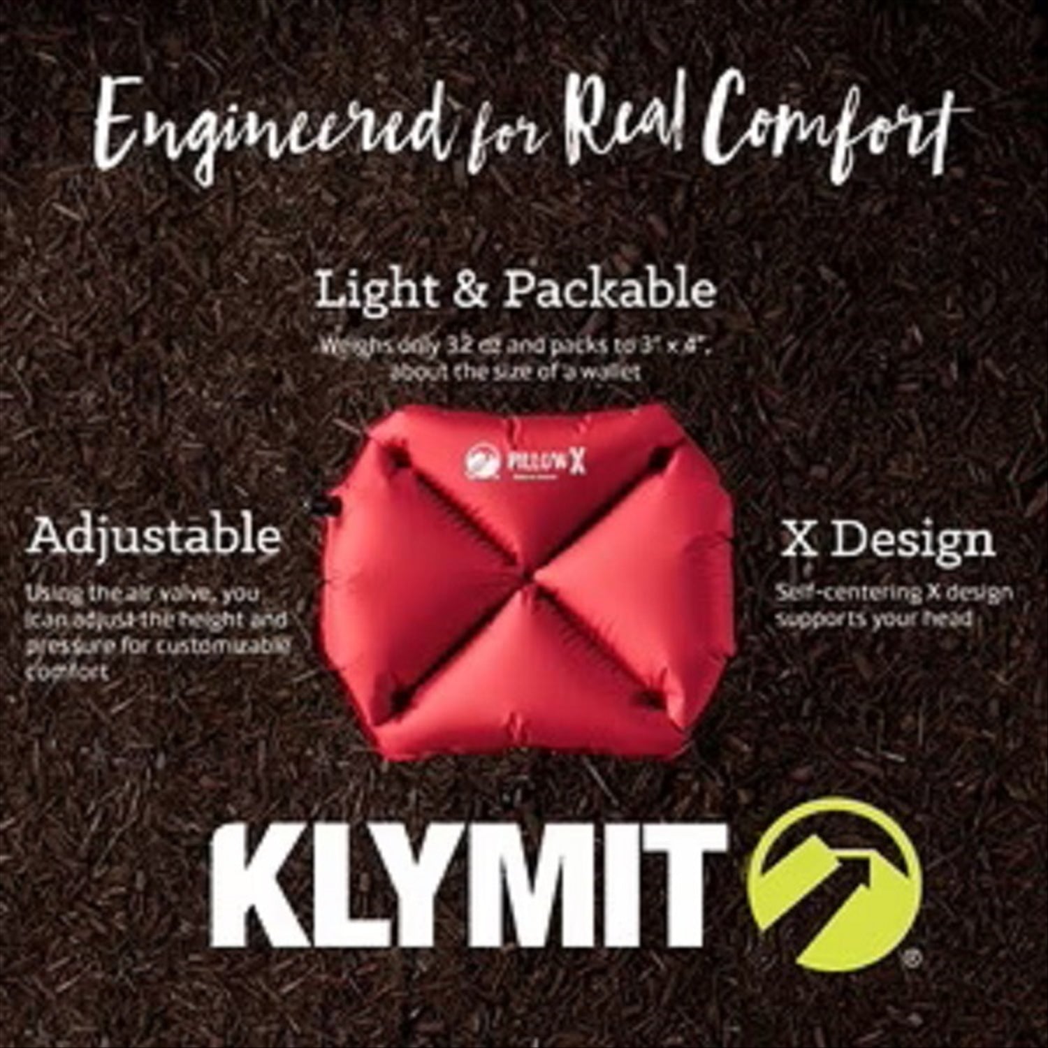 Klymit Klymit Inflatable Pillow X - Reg or Large