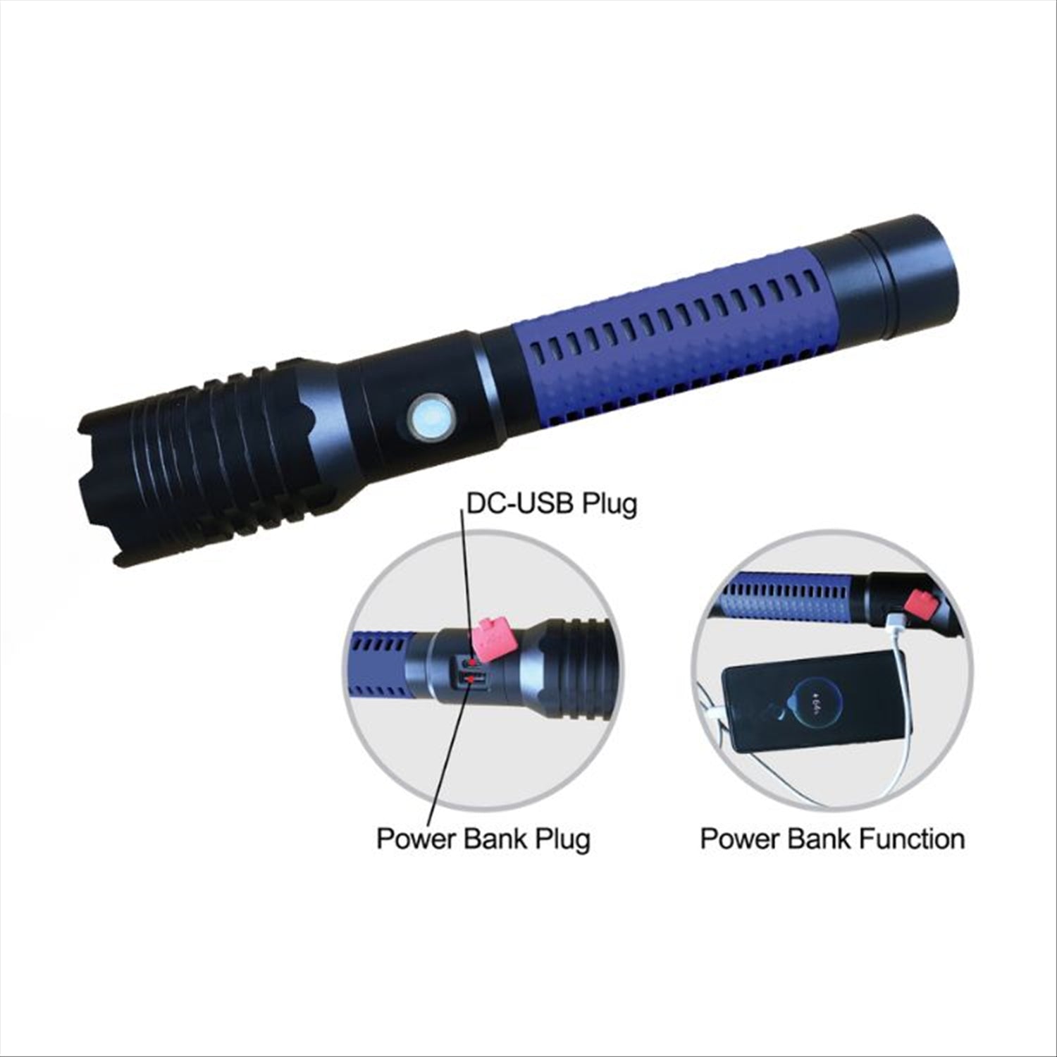 PERFECT IMAGE Perfect Image Torch 4000 Lumen Rechargeable with Power Bank Function