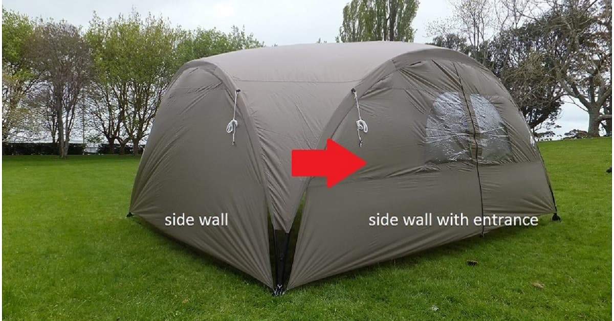 Orson Core Shelter - 4.5m Outdoor Gazebo, Side Wall Entrance