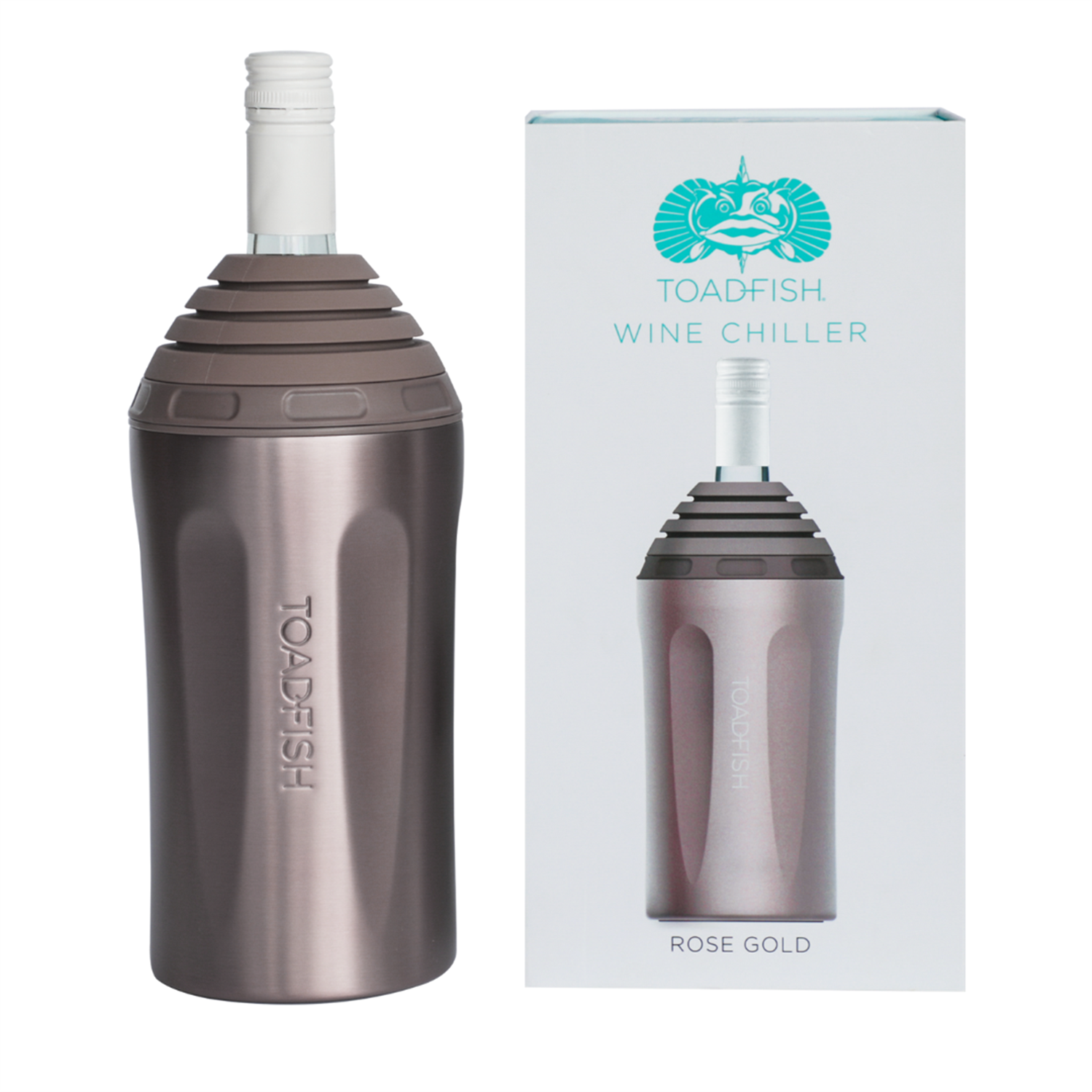 Toadfish Insulated Wine Chiller With Flexi-lock Pouring, Fits Most Bottles