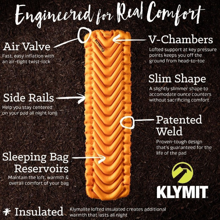 Klymit Insulated V Ultralite SL Sleeping Pad 454g