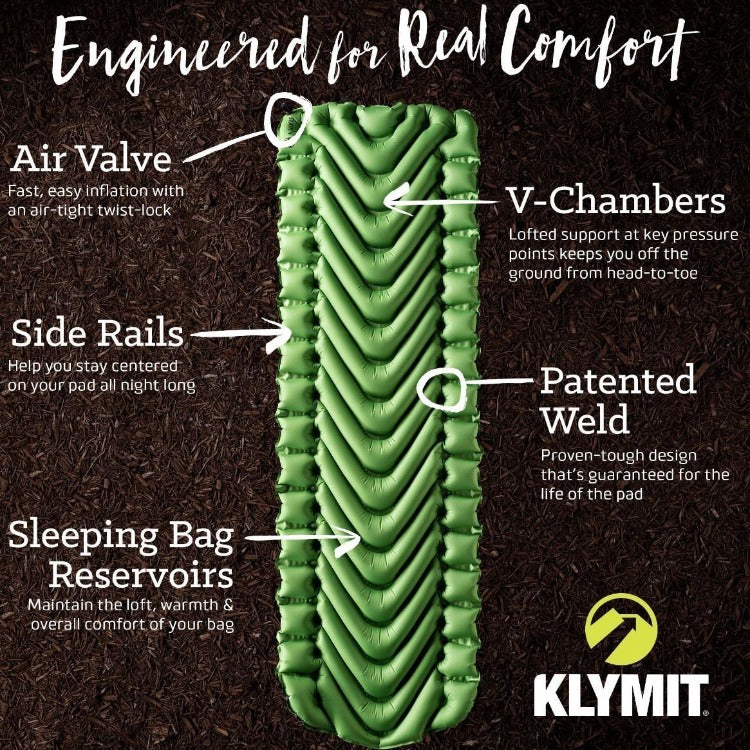 Klymit Sleeping Mat Static V Inflatable Sleeping Pad 531g