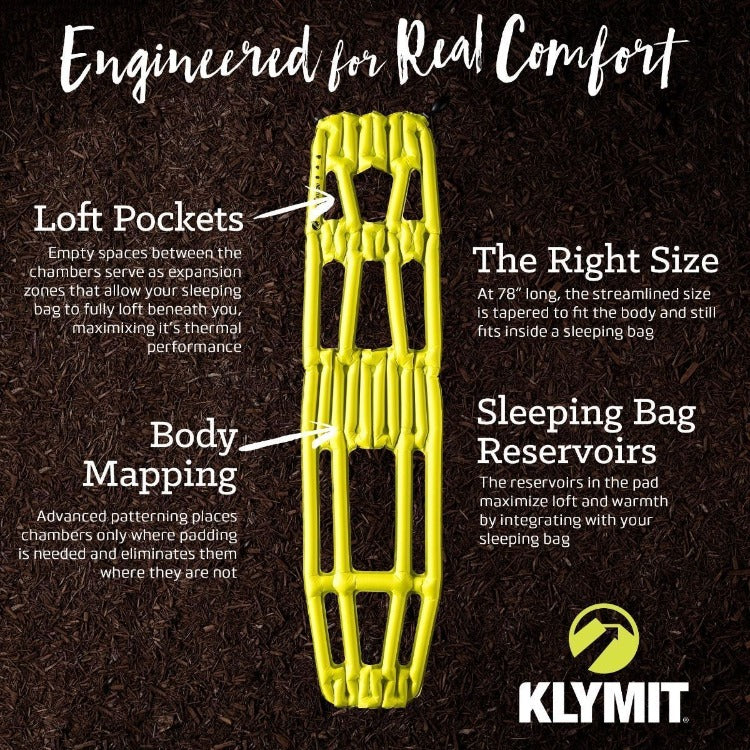Klymit Ultralight Inertia X Frame Inflatable Pad 272g