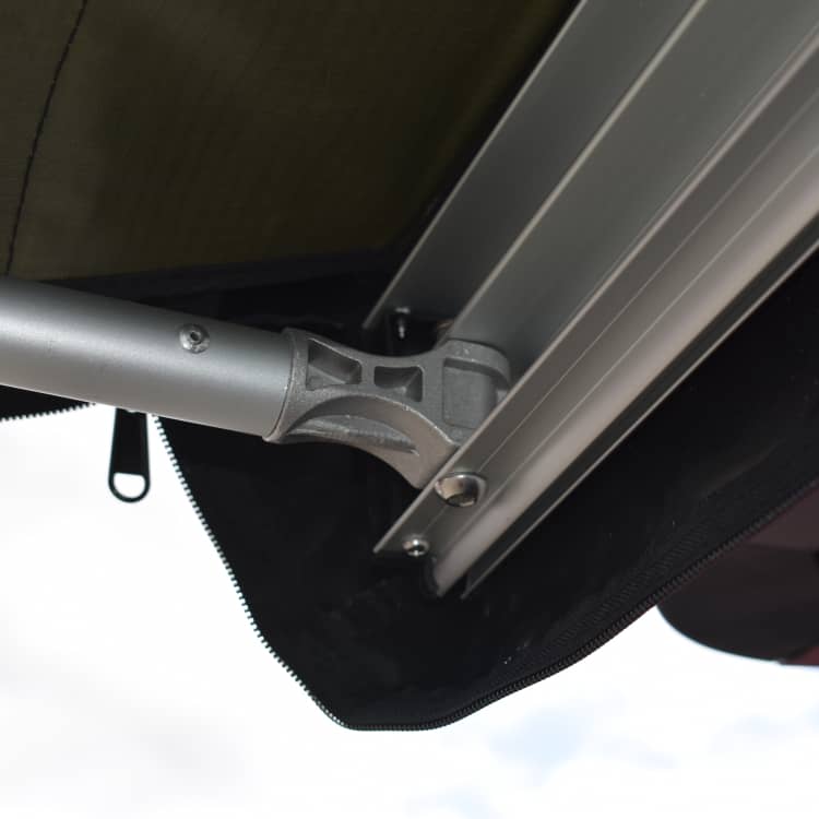 Orson Canvas Vehicle Side Awning with L brackets and mounting hardware - 2.0x2.5m or 2.5x2.5m