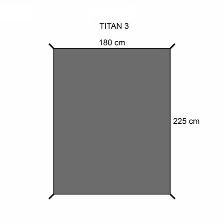 Titan 3 Tent Groundsheet - 225 x 180cm