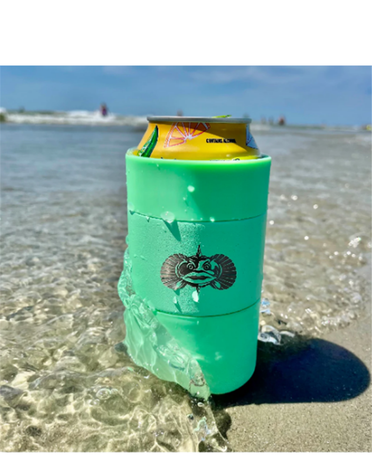 Non-Tipping Can Cooler - Sea Grass Green